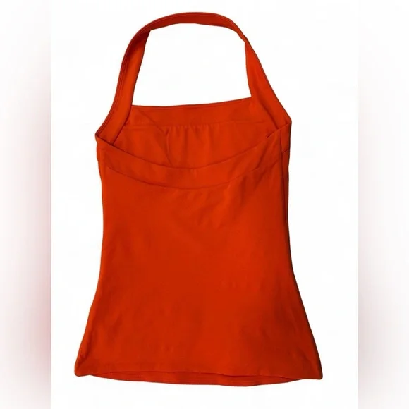 Aritzia Babaton Contour Harmonize Halter Top - Orange Square Neck - Picture 4 of 14